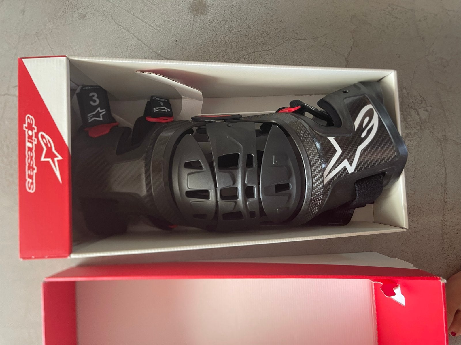 Alpinestars Bionic-10 Carbon Kniebrace Rechts XL/XXL, Ophalen of Verzenden, Nieuw