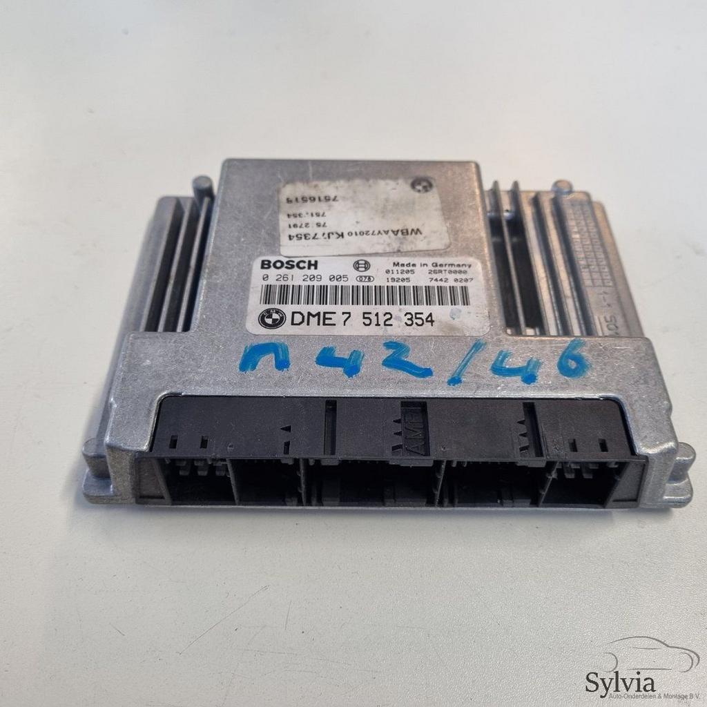 Motorcomputer ECU DME BMW 3 serie E46 motorcode N42 N46 7508, Gebruikt, -, -, Ophalen of Verzenden