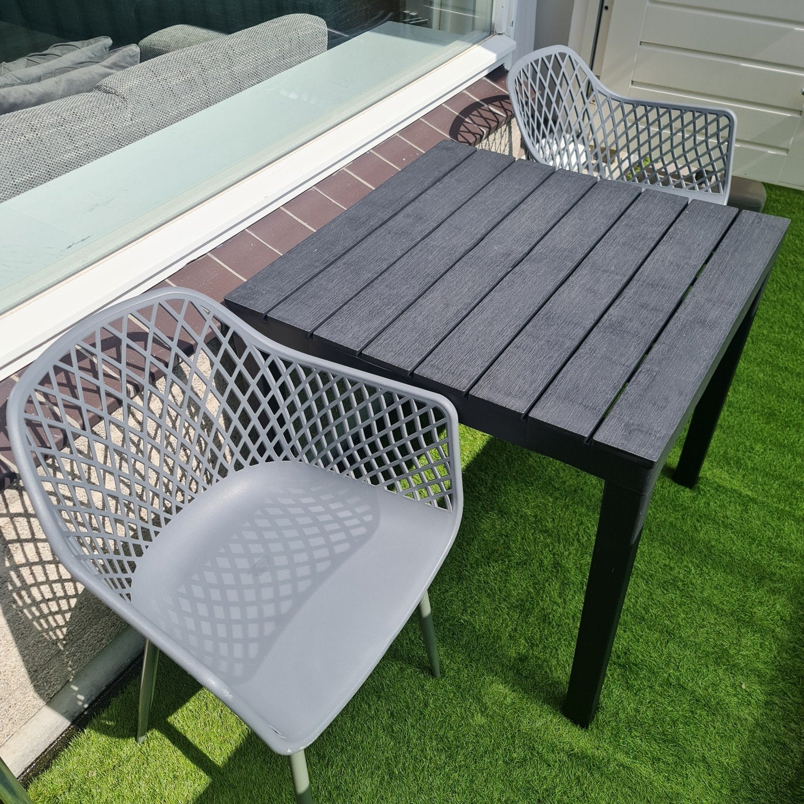 Balkon/tuin tafel met 2 stoelen, Ophalen, 2 zitplaatsen