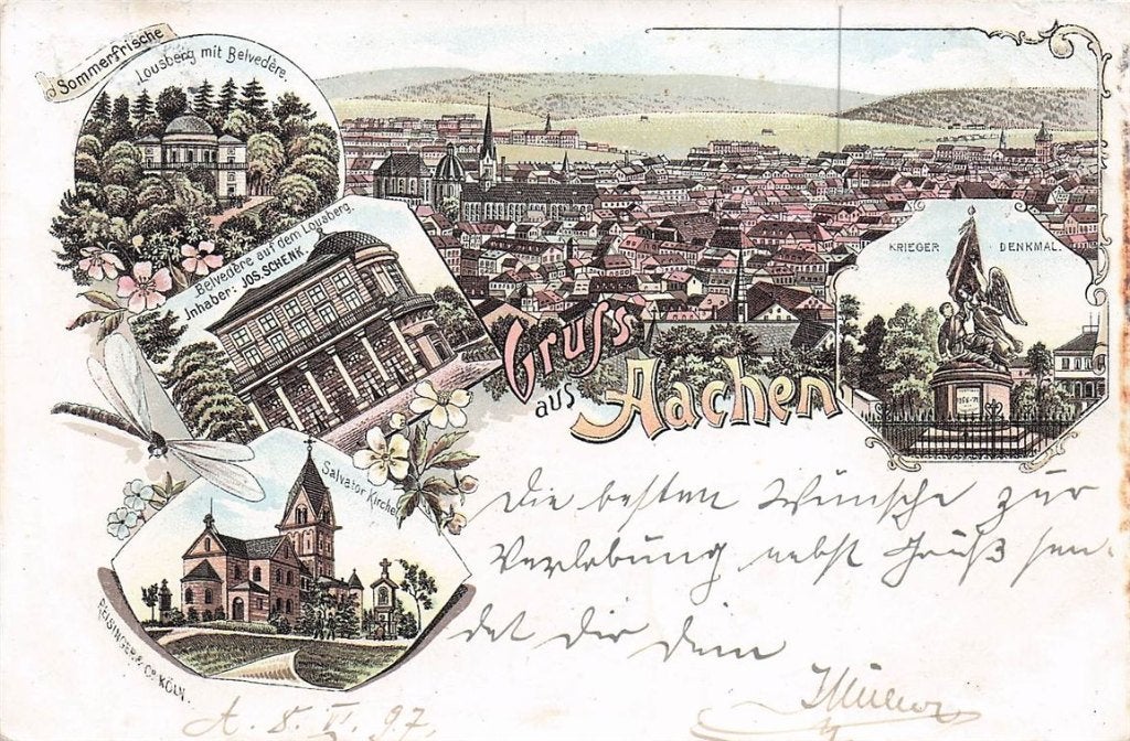 702-130-009 Aachen, Verzenden, Voor 1920, Duitsland