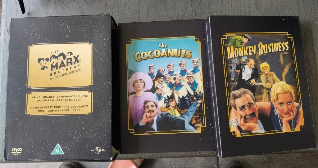Marx Brothers dvd box met 8 films, Cd's en Dvd's, Alle leeftijden, Nederlands, Ophalen of Verzenden, Zo goed als nieuw