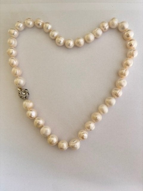 Bloedmooie Parel Ketting Enorm Zuidzee Barok Parels 11mm, Ophalen of Verzenden, Nieuw, Wit, Overige materialen