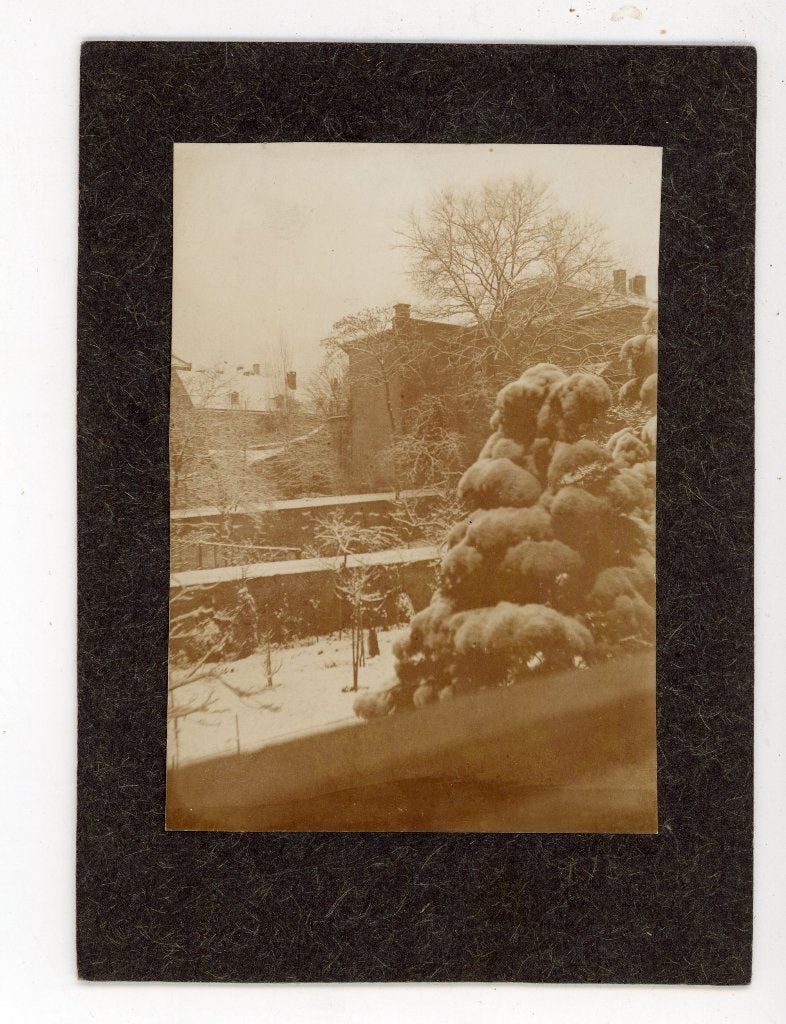 ,Landschap foto in Sepia, 11 x 15 cm, Natuur, Verzenden, Foto, Zo goed als nieuw