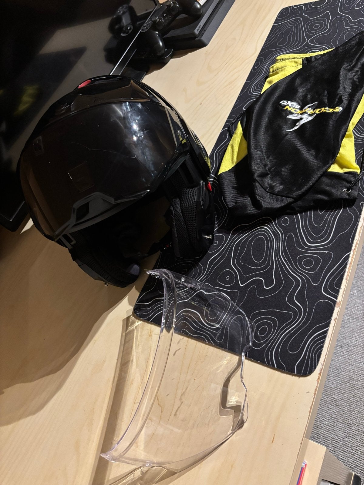 Scorpion EXO-TECH Systeemhelm Zwart Maat S, Motoren, Overige merken, Systeemhelm, Heren, Ophalen of Verzenden