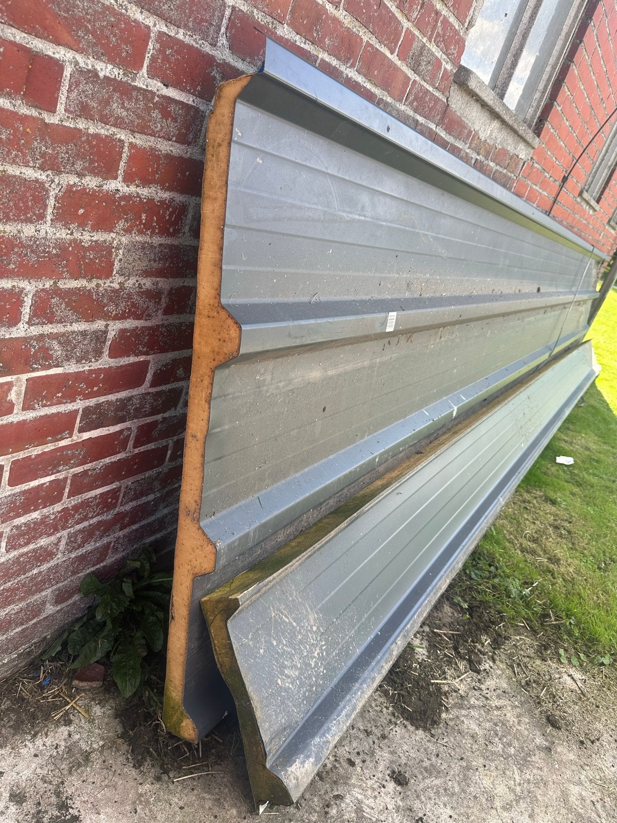 Geïsoleerde dakplaten  Antraciet, Nieuw, 5 tot 10 m², Metaal, Grijs