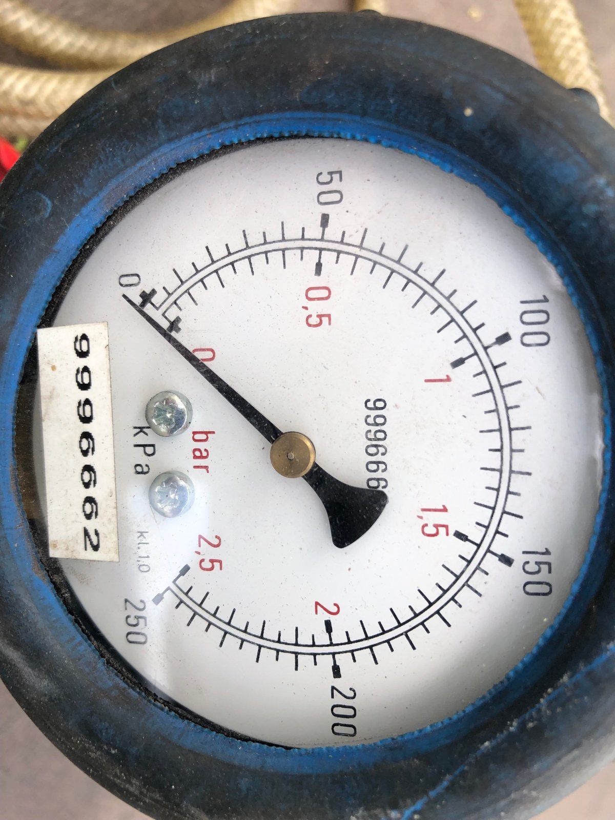 Luchtdrukmeter met reduceerventiel en overdrukkleppen, Doe-het-zelf en Verbouw, Ophalen, Gebruikt, Druk