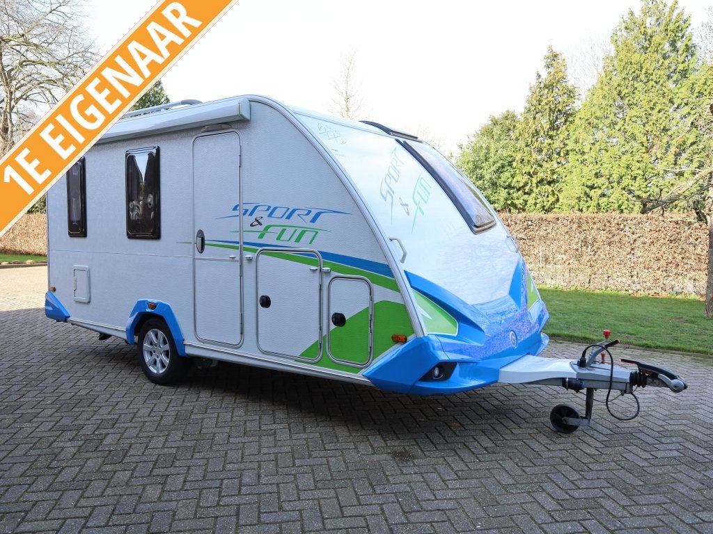 Knaus Sport en Fun 480 QL sportief en compleet, Caravans en Kamperen, Caravans, Rondzit, Bedrijf, Tot en met 4, 1000 - 1250 kg