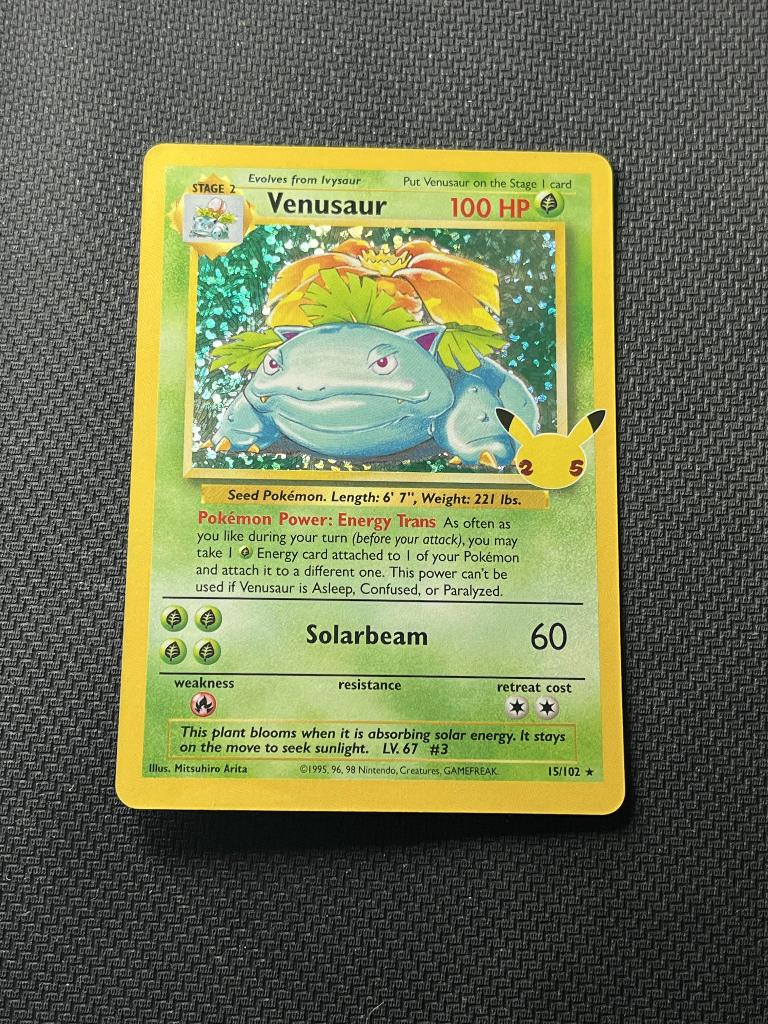 Venusaur (CEL BS 15), Ophalen of Verzenden, Nieuw, Losse kaart, Foil