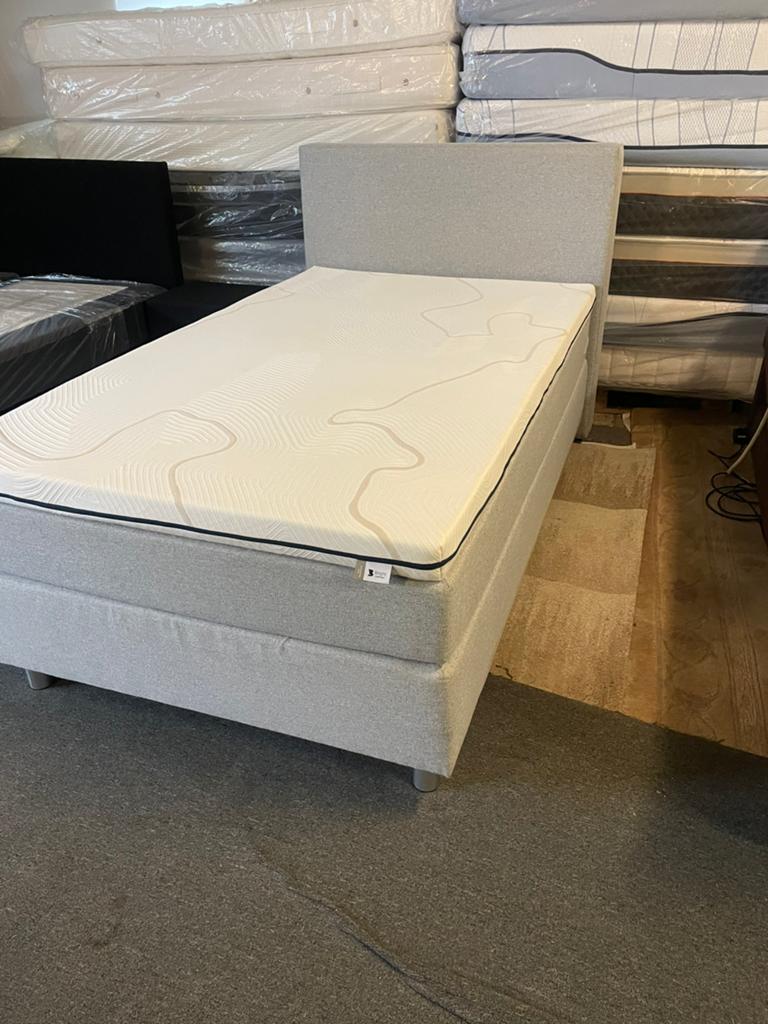 Mooie boxspringsbedden in verschillende maten, Ophalen, 200 cm, Grijs, ?