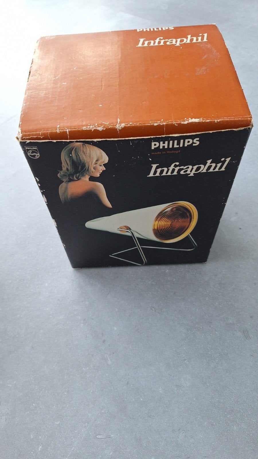 Philips Infraphil HP3609 Infrarood Lamp - Vintage, Ophalen of Verzenden, Gebruikt