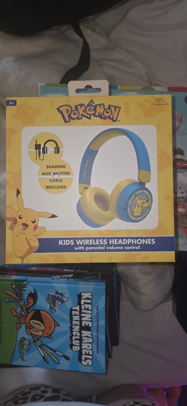 Pokémon Kids Draadloze Koptelefoon - Pikachu Editie, Overige merken, Draadloos, Ophalen of Verzenden, Zo goed als nieuw