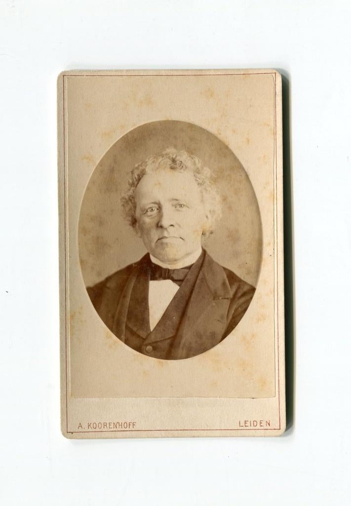 Carte de Visite. A. Koorenhoff. Leiden., Ophalen of Verzenden, Voor 1940, Zo goed als nieuw, Overige onderwerpen