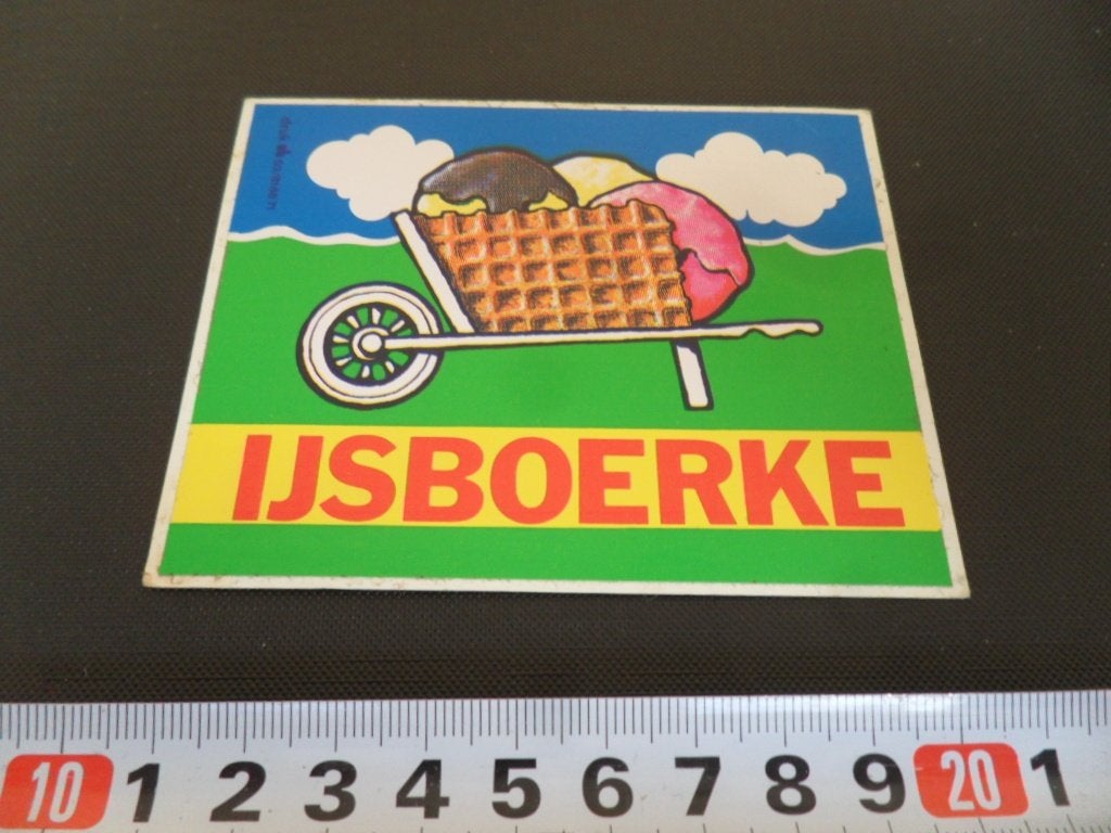 sticker IJSBOERKE *, Ophalen of Verzenden, Zo goed als nieuw