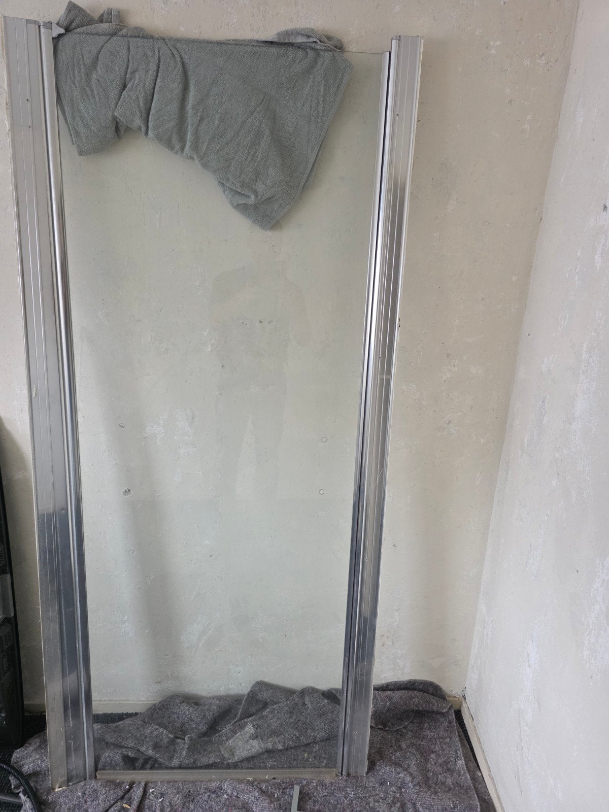 Douchedeur glas 190x84/90 (verstelbaar) incl. handgreep, Huis en Inrichting, Ophalen of Verzenden, Gebruikt