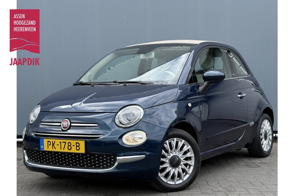 Fiat 500C BWJ 2017 0.9 81 PK TwinAir Turbo Lounge AUTOMAAT |, Gebruikt, Cabriolet, Origineel Nederlands, Bedrijf