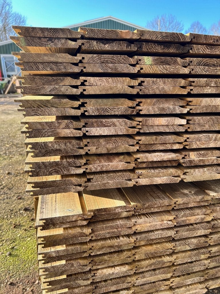 Overhangend rabat geimpregneerd 18x145 mm grenen, Planken, Nieuw, Ophalen of Verzenden, Hardhout