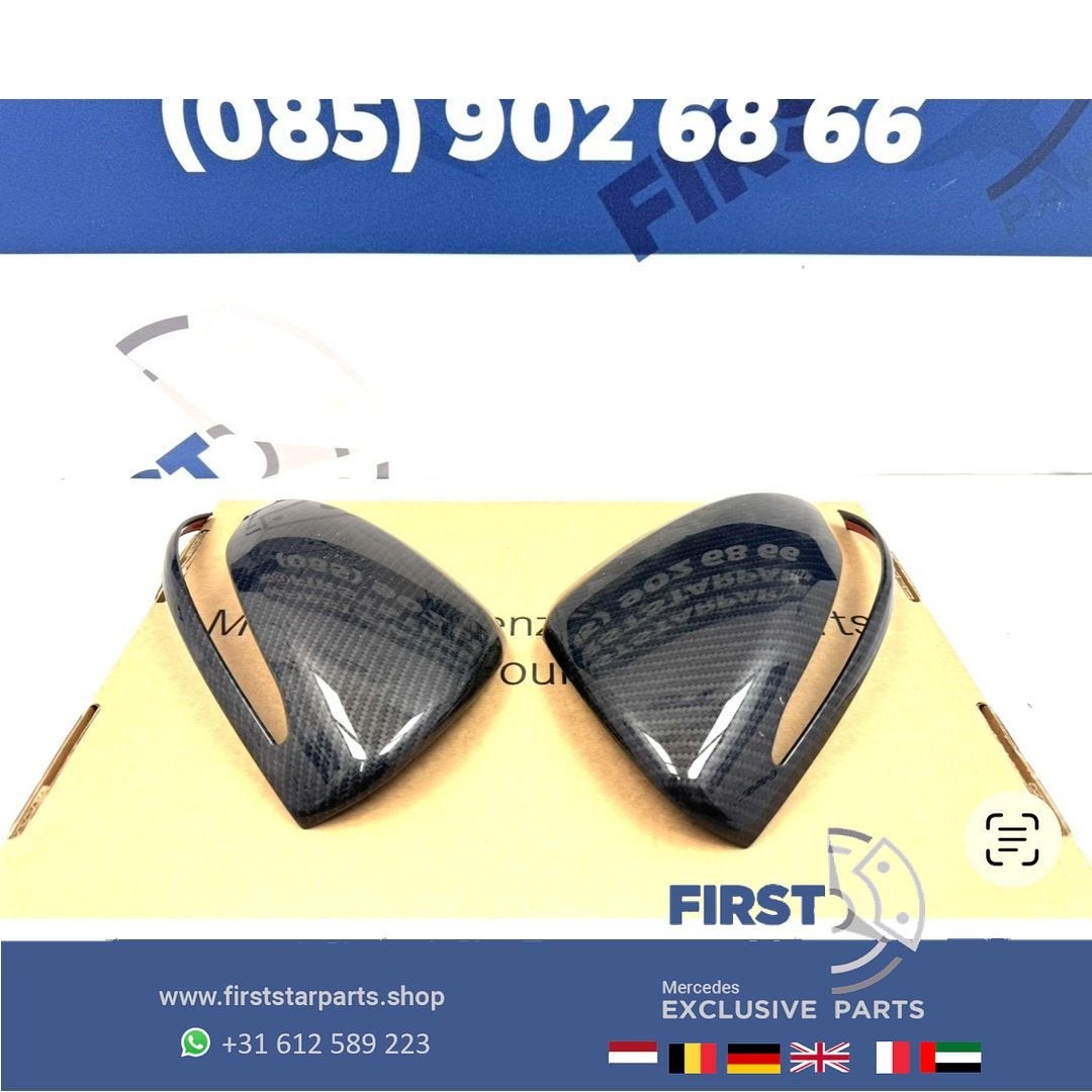 CARBON AMG SPIEGELKAP SET LINKS + RECHT Mercedes A45 CLA45 G, Auto-onderdelen, Spiegels, Gebruikt, -, Ophalen of Verzenden, -