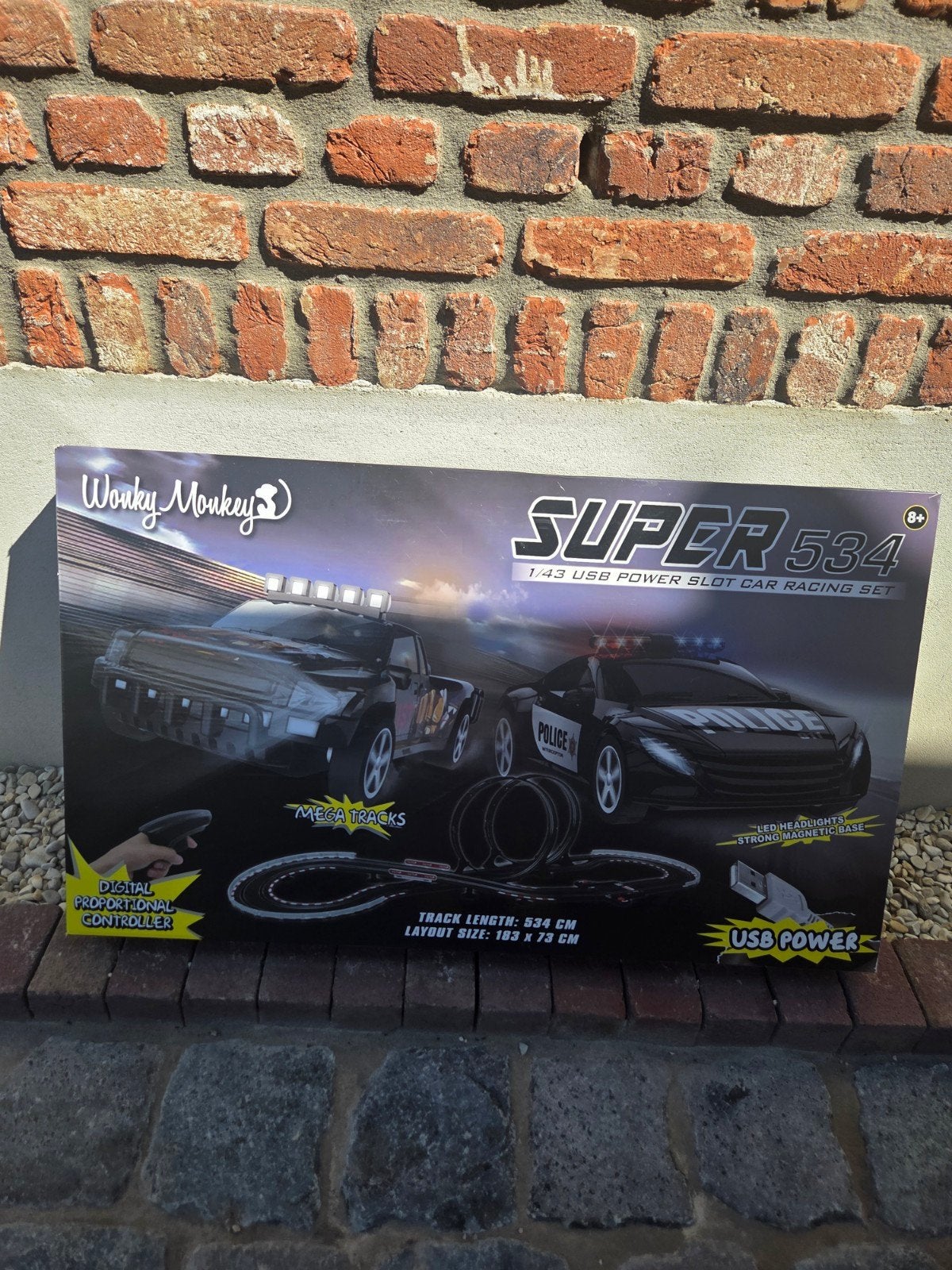 Wonky Monkey Super 534 Racebaan, Elektrisch, Ophalen, Overige merken, Racebaan