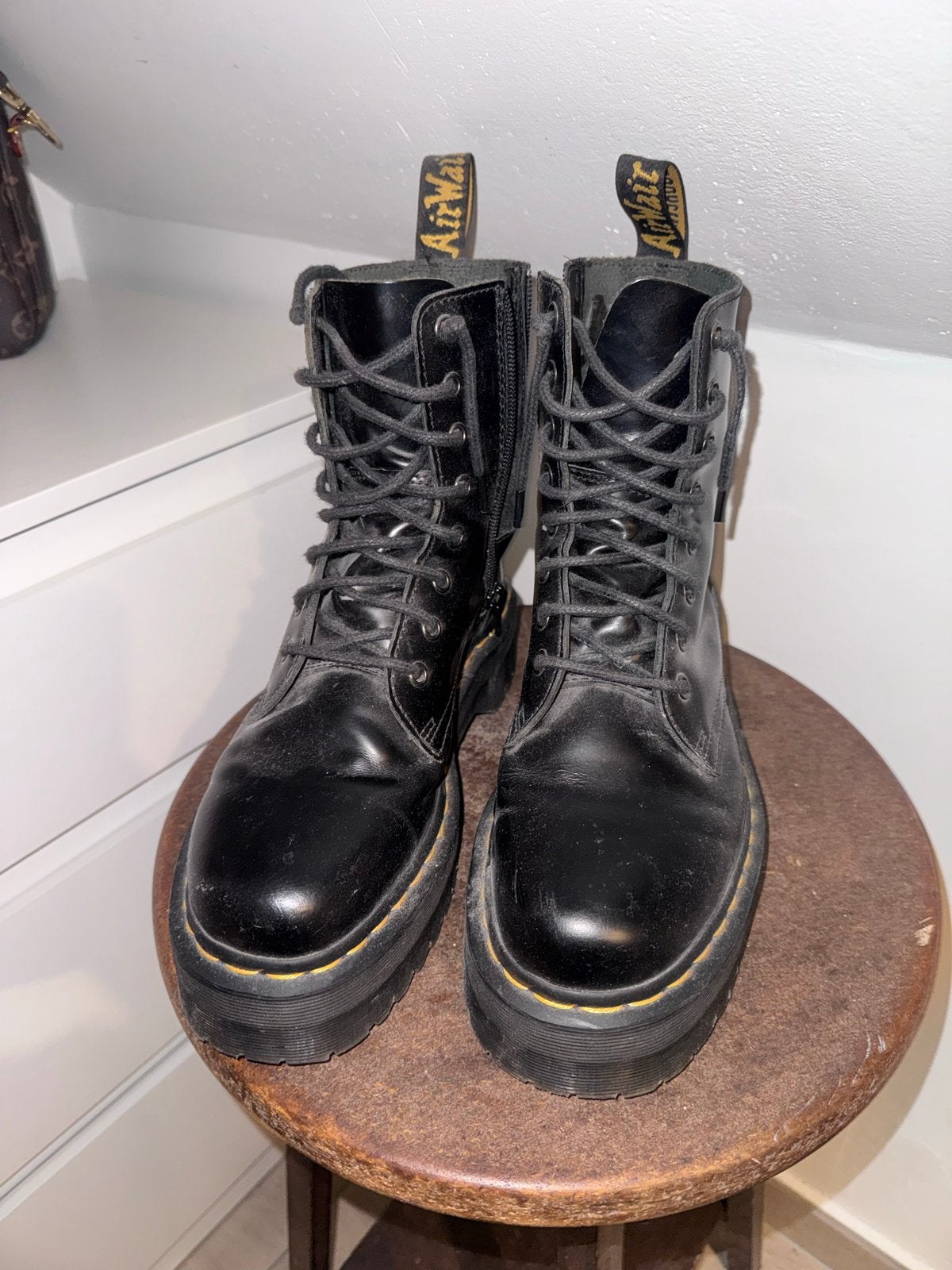 Dr. Martens Jadon laarzen - Maat 39, Kleding | Dames, Ophalen of Verzenden, Gedragen, Zwart, Lage of Enkellaarzen