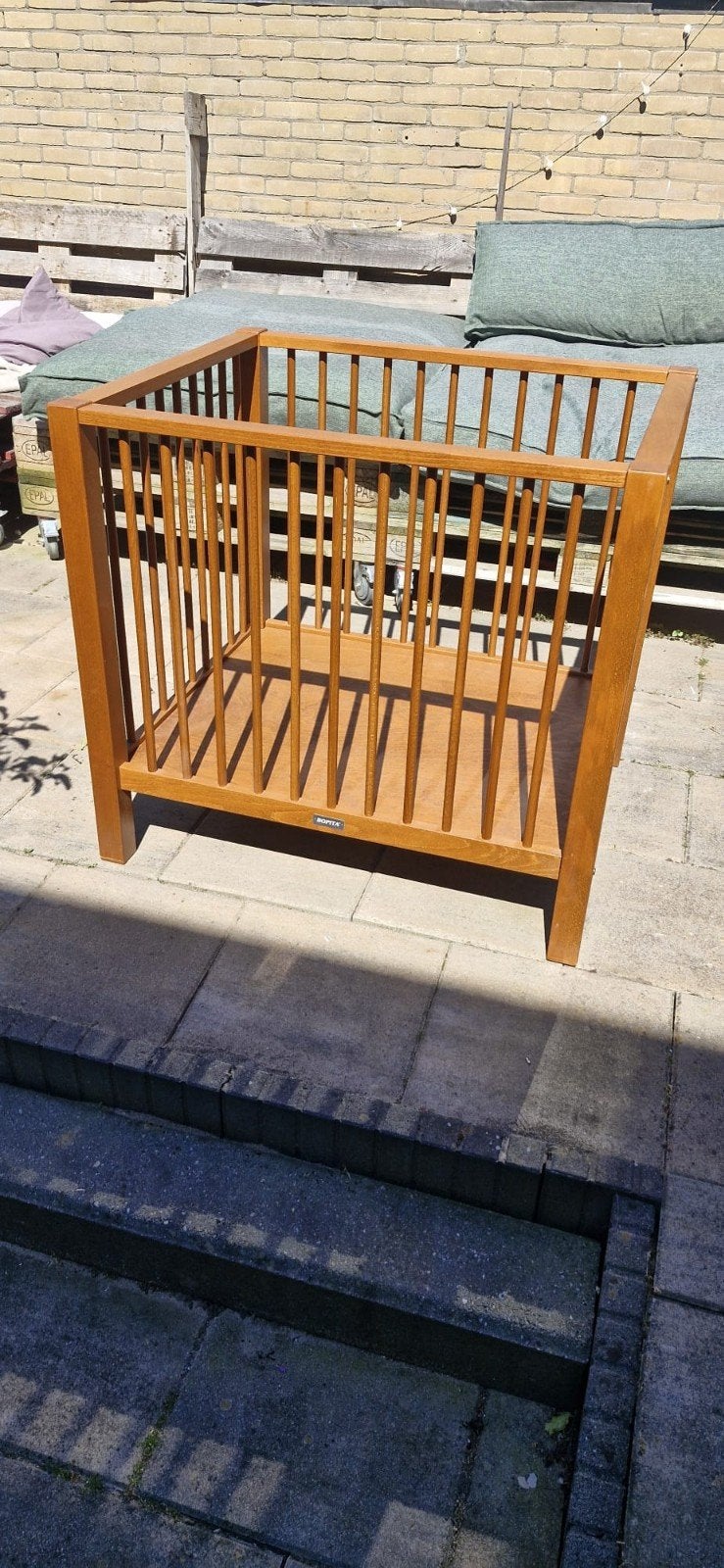 Bopita box kersenhout - gratis ophalen, Kinderen en Baby's, Boxen, Ophalen, Zo goed als nieuw, Vierkant