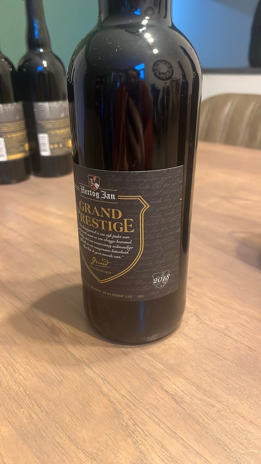 Hertog Jan Grand Prestige 2018, Verzamelen, Biermerken, Ophalen of Verzenden, Zo goed als nieuw, Overige typen, Hertog Jan