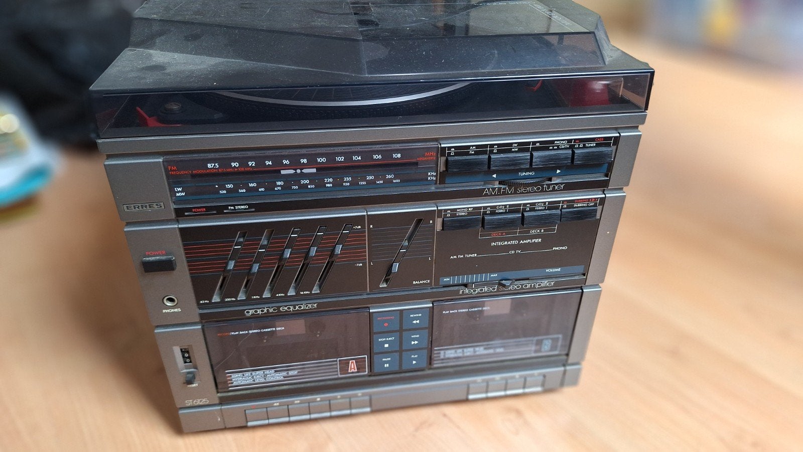 Erres ST6125 Platenspeler, Audio, Tv en Foto, Ophalen of Verzenden, Gebruikt, Platenspeler, Dual