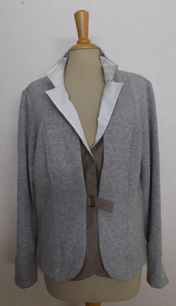 Merino wool/cashmere vest van Fabiana Filippi! 42, Verzenden, Zo goed als nieuw, Maat 42/44 (L), Grijs