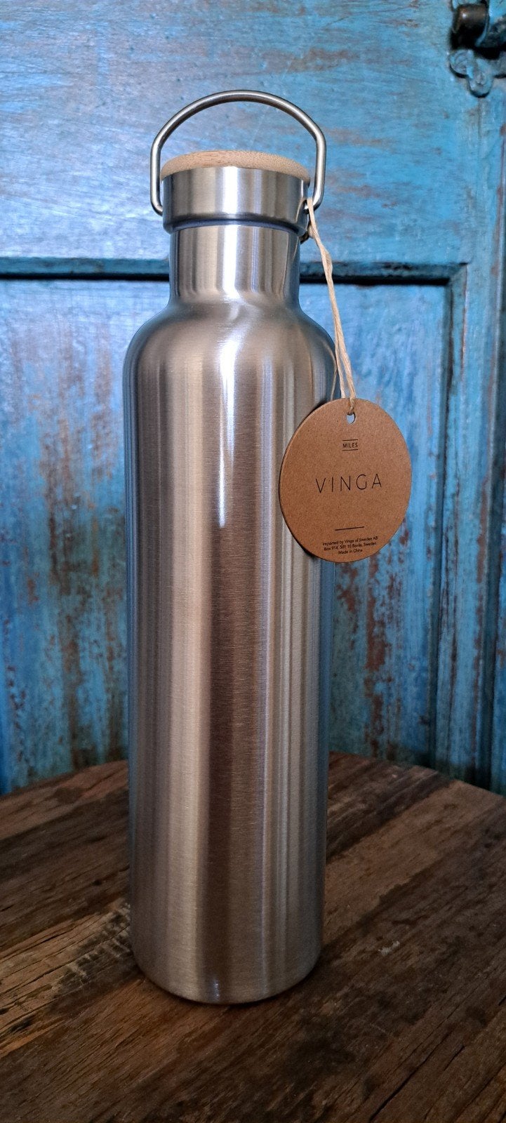 Vinga Miles RVS thermosfles - 1000 ml - Nieuw, Overige typen, Ophalen of Verzenden, Metaal, Overige merken