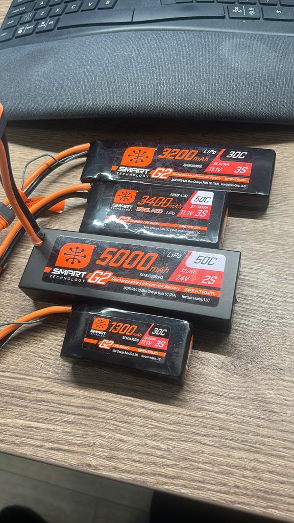 Set Spektrum Smart G2 lipo’s voor crawler etc, Ophalen of Verzenden, Zo goed als nieuw, Overige schalen, Onderdeel
