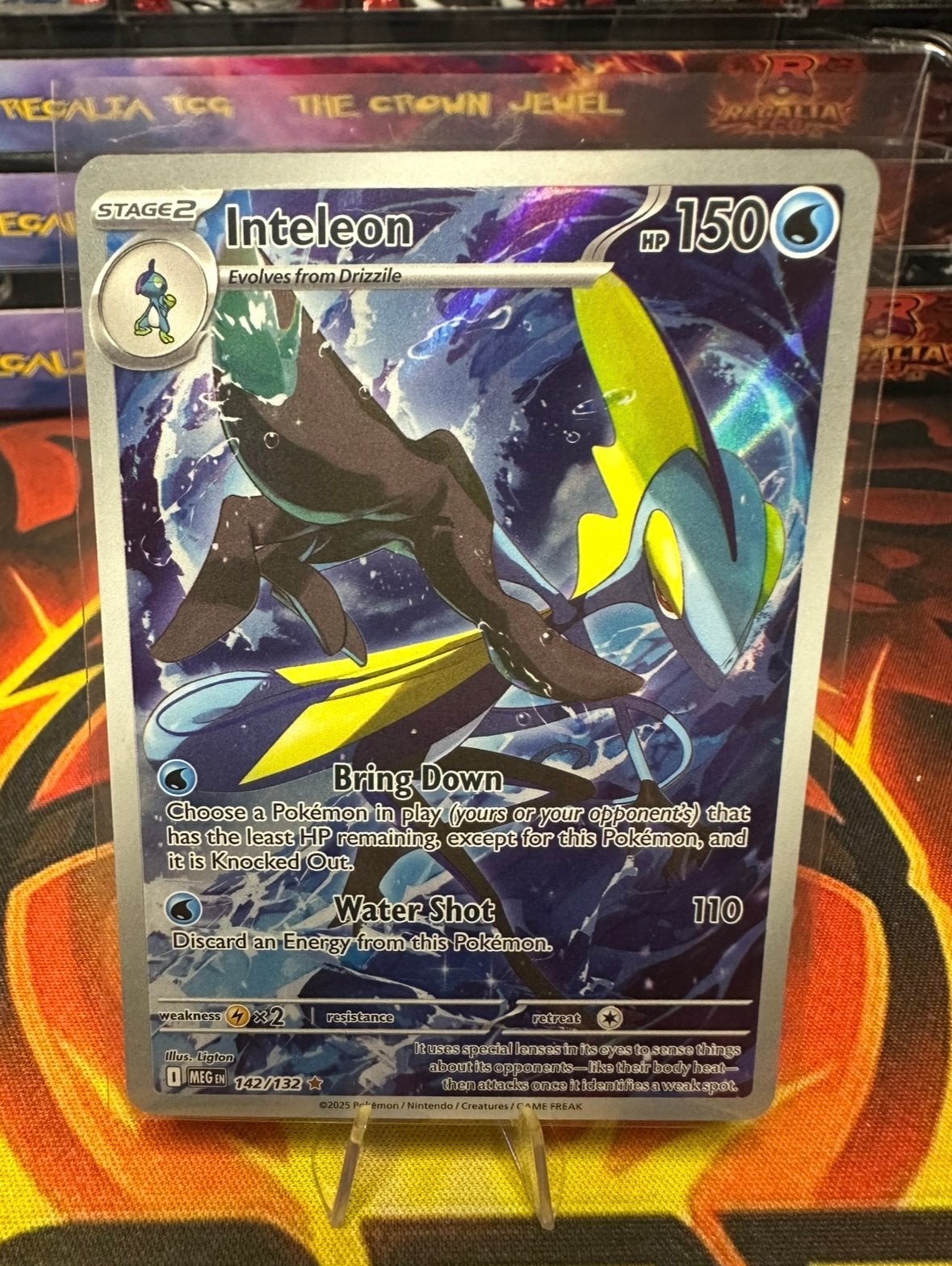 Inteleon (MEG 142) Mega Evolution, Ophalen of Verzenden, Zo goed als nieuw, Losse kaart, Foil