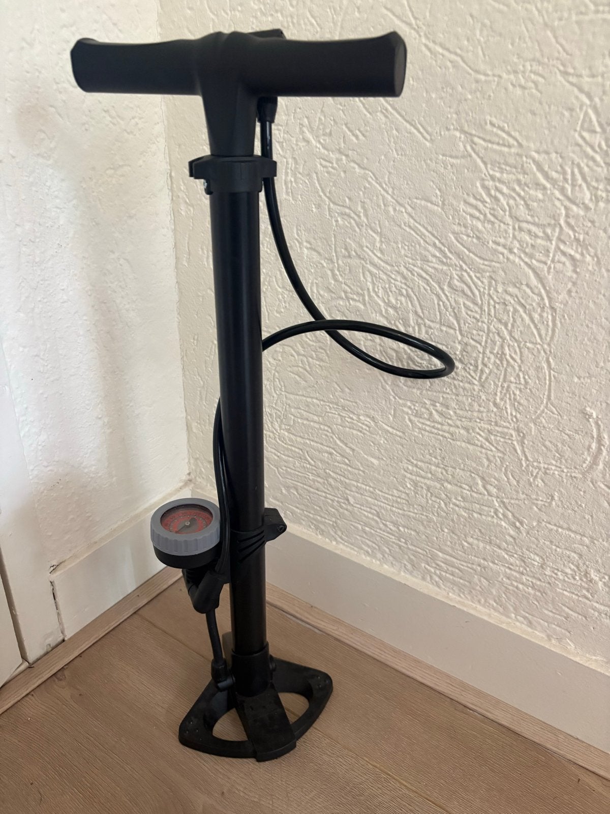 Fietspomp met barometer - HEMA, Ophalen, Drukmeter, Gebruikt