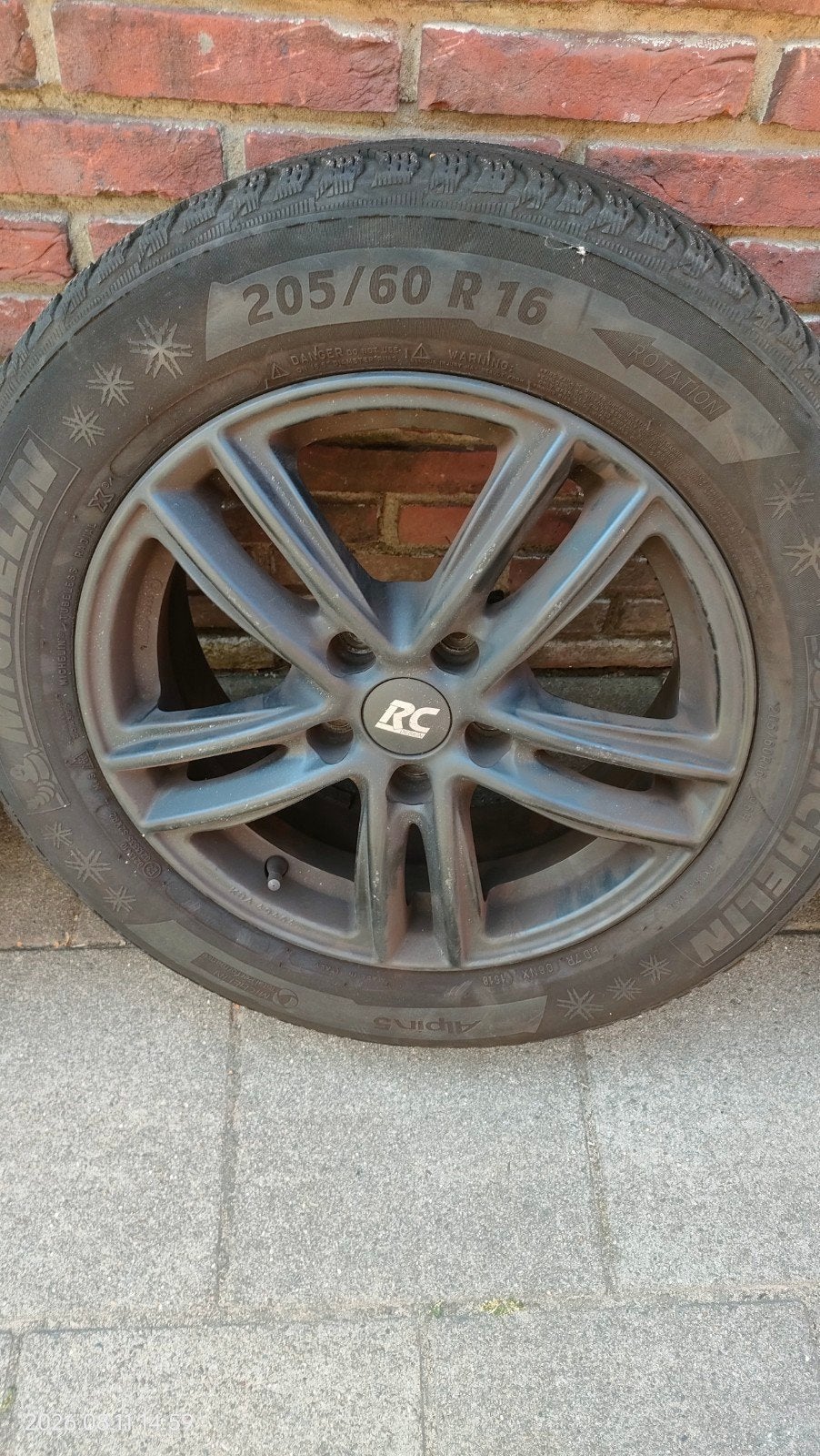 Setje Michelin winterbanden  205/60/R16 met velgen, Ophalen of Verzenden