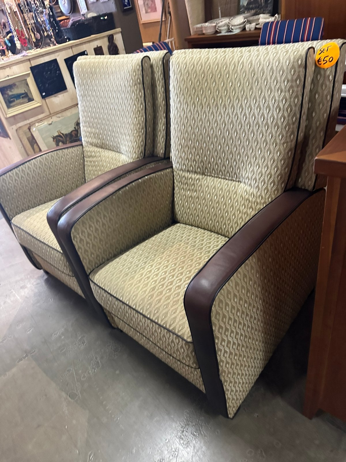 2 fauteuils €50, Ophalen, 75 tot 100 cm, X, 50 tot 75 cm
