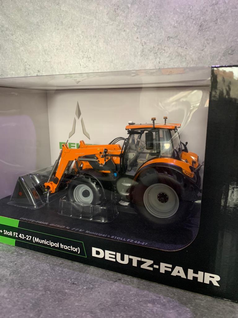 Deutz Fahr 6150.4TTV +stollvoorlader, Ophalen of Verzenden, Tractor of Landbouw, Schuco