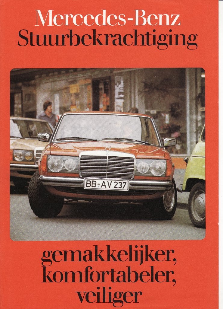 Mercedes-Benz. Stuurbekrachtiging, W123, juni 1976, Ophalen of Verzenden, Gelezen, Mercedes
