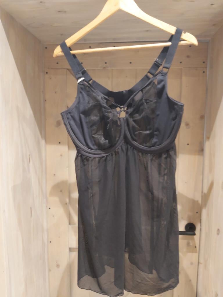 Lingerie jurk merk Elomi maat 2 XL nieuw, Ophalen, Zwart, Nachtkleding
