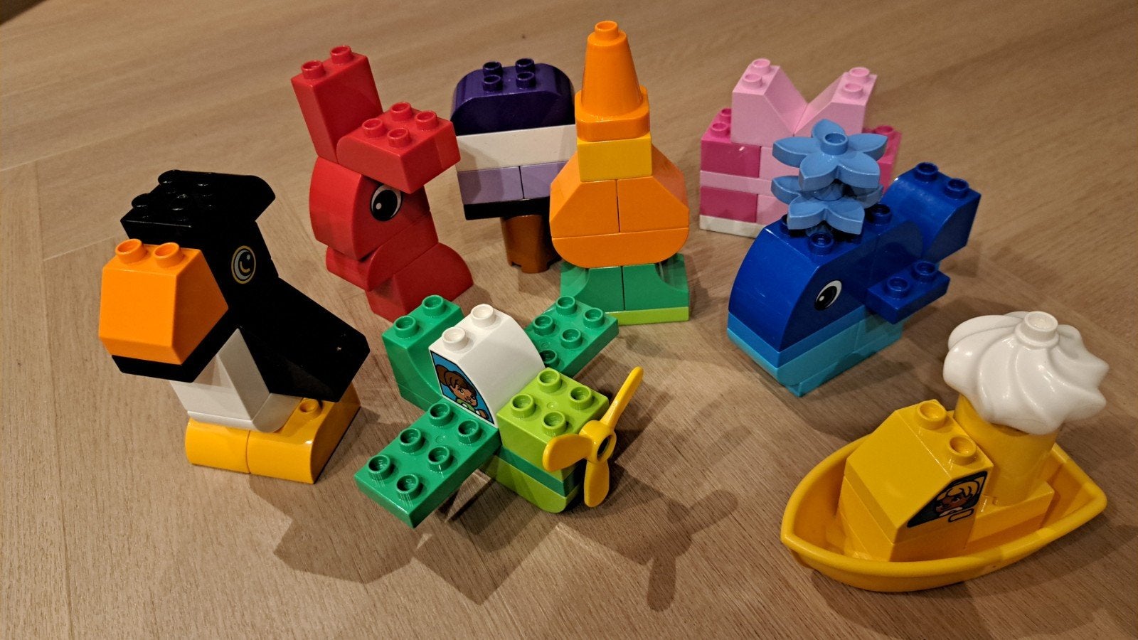 LEGO DUPLO set 10865: Leuke Creaties, Kinderen en Baby's, Speelgoed | Bouwstenen, Gebruikt, Overige merken, Ophalen of Verzenden