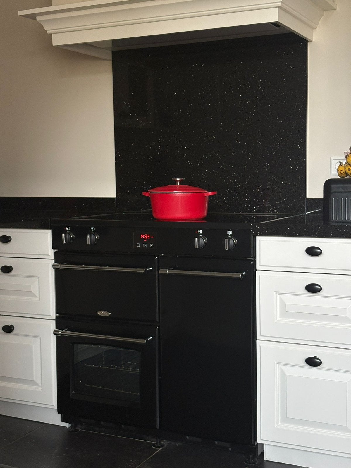 Belling Farmhouse 90 EI Zwart (inductie fornuis), Witgoed en Apparatuur, Fornuizen, Ophalen, 60 cm of meer, Zo goed als nieuw