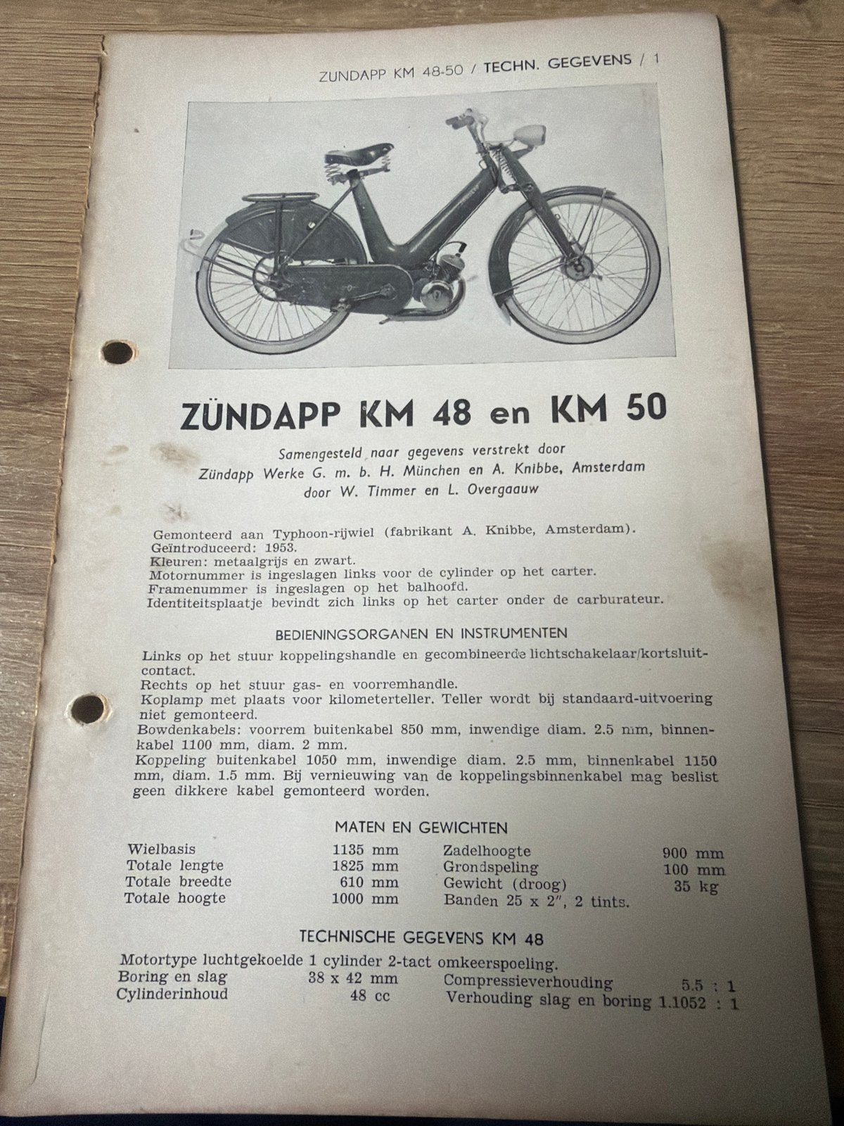 Zündapp KM 48 en KM 50 Werkplaatshandboek, Ophalen of Verzenden, Gebruikt, Overige modellen