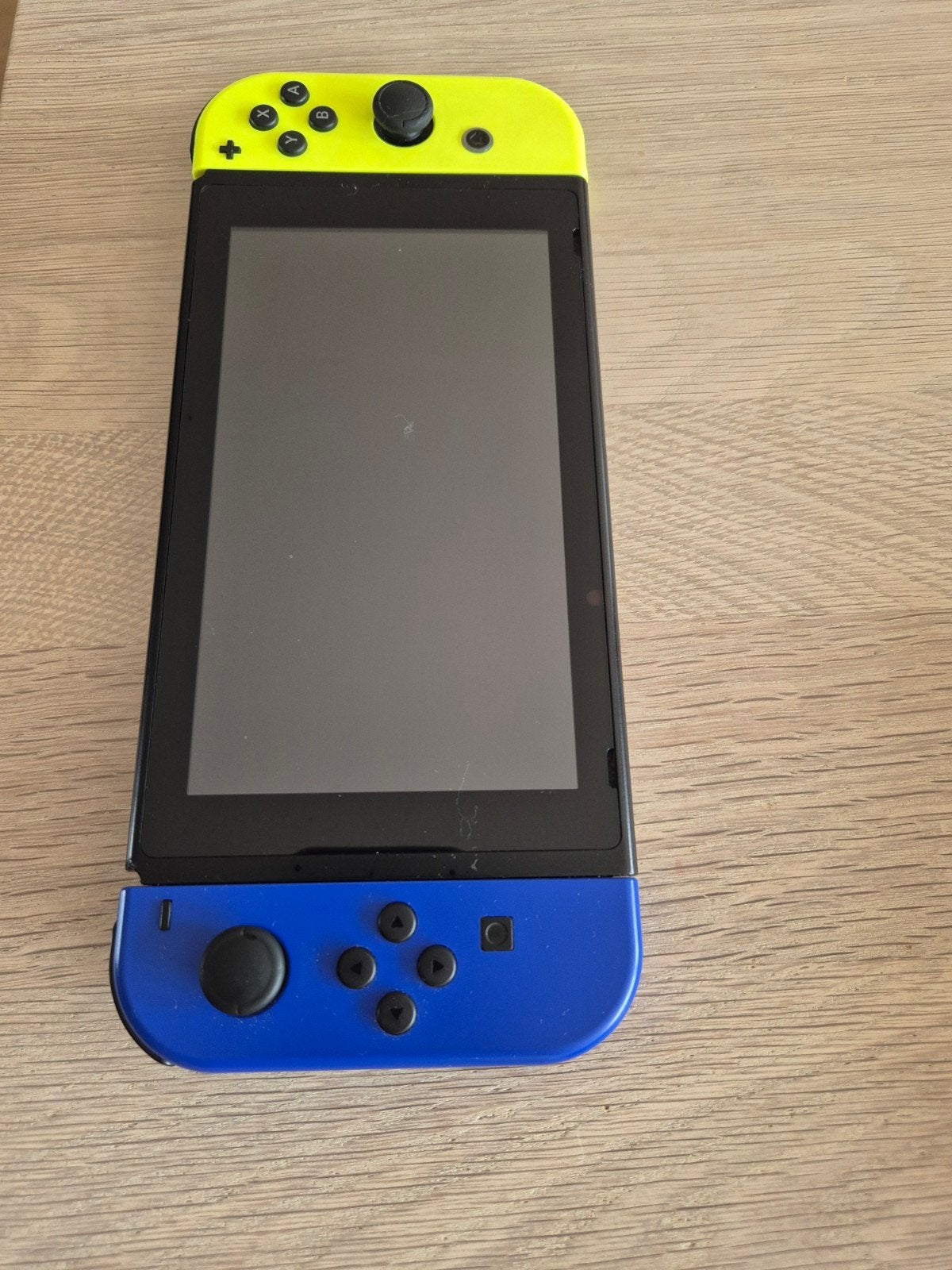 Nintendo Switch Original met neon Joy-Cons, Ophalen of Verzenden, Gebruikt, Met 2 controllers, Switch Original