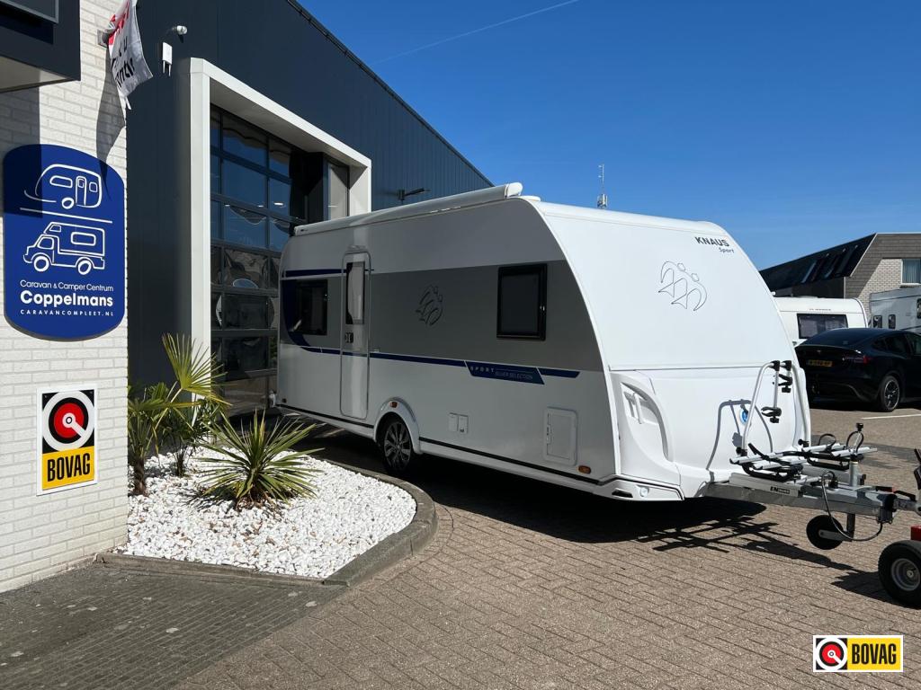 Knaus Sport Silver Selection 500 EU mover, luifel, fietsenre, Caravans en Kamperen, Rondzit, Bedrijf, Schokbreker, Overige typen
