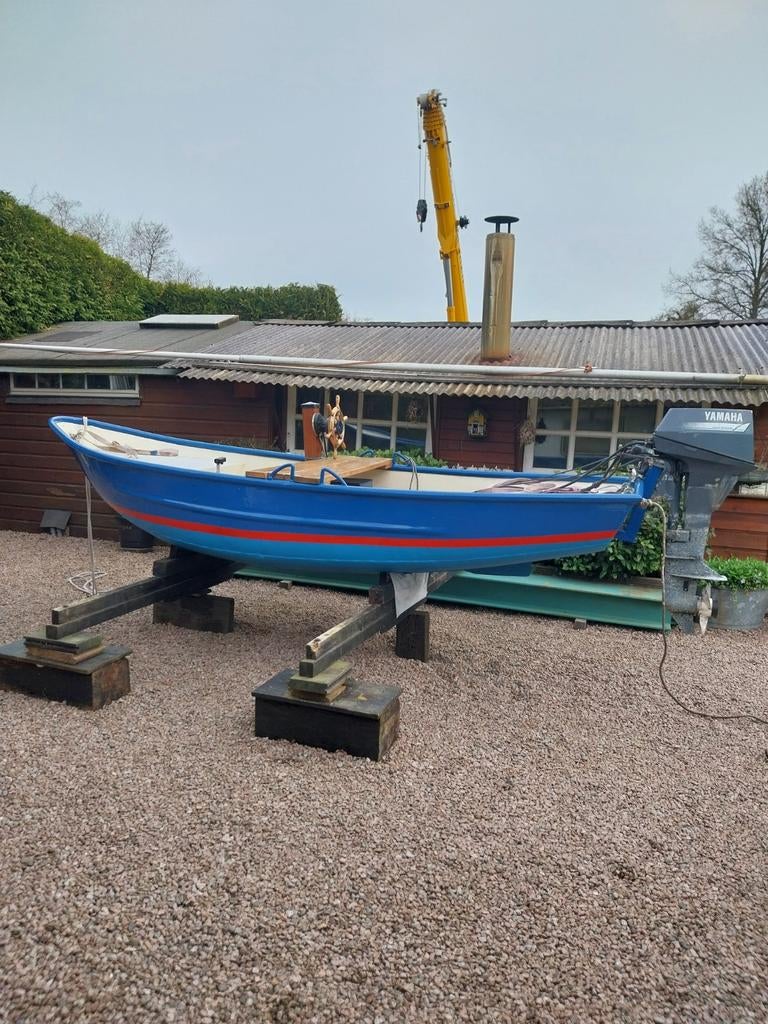Schottelvlet 360x140 met Yamaha 9.9PK 4 takt, Watersport en Boten, Ophalen, Gebruikt