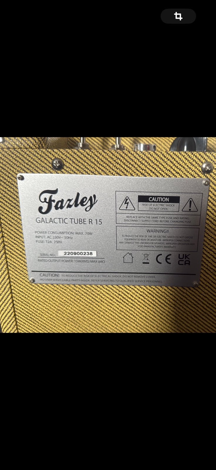 Fazley Galactic Tube R 15 – 15W Tube Guitar Amplifier (Tweed, Audio, Tv en Foto, Luidsprekers, Overige typen, Zo goed als nieuw