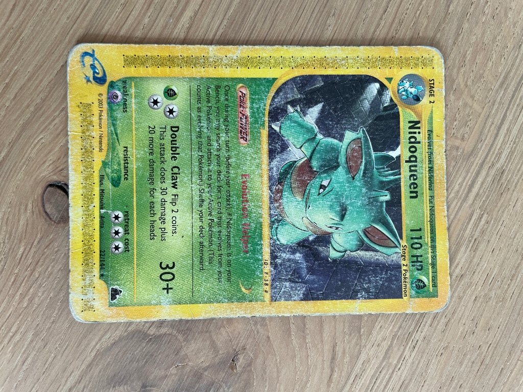 Nidoqueen, Ophalen of Verzenden, Gebruikt, Losse kaart
