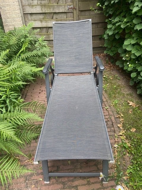 ligbed, Tuin en Terras, Ligbedden, Ophalen, Zo goed als nieuw, Aluminium, Verstelbaar