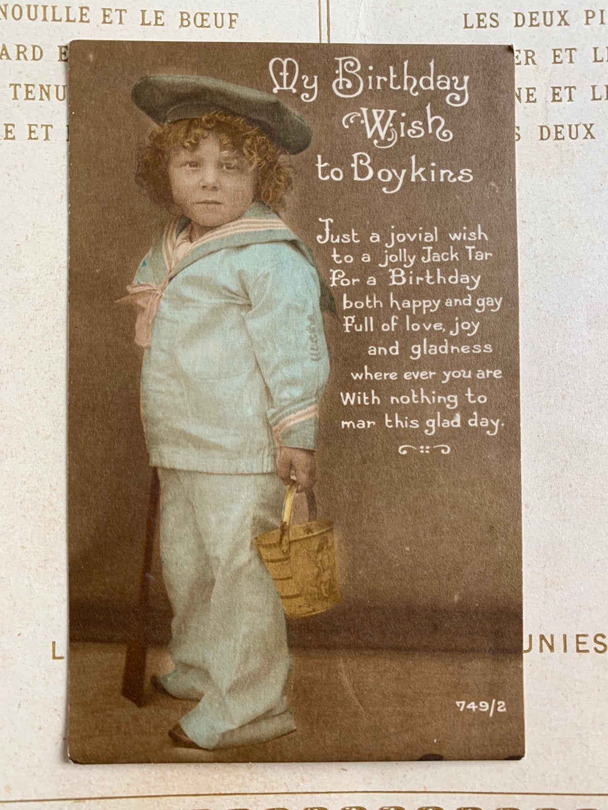 My Birthday Wish to Boykins (HE), Ophalen of Verzenden, Voor 1920, Ongelopen, Kinderen