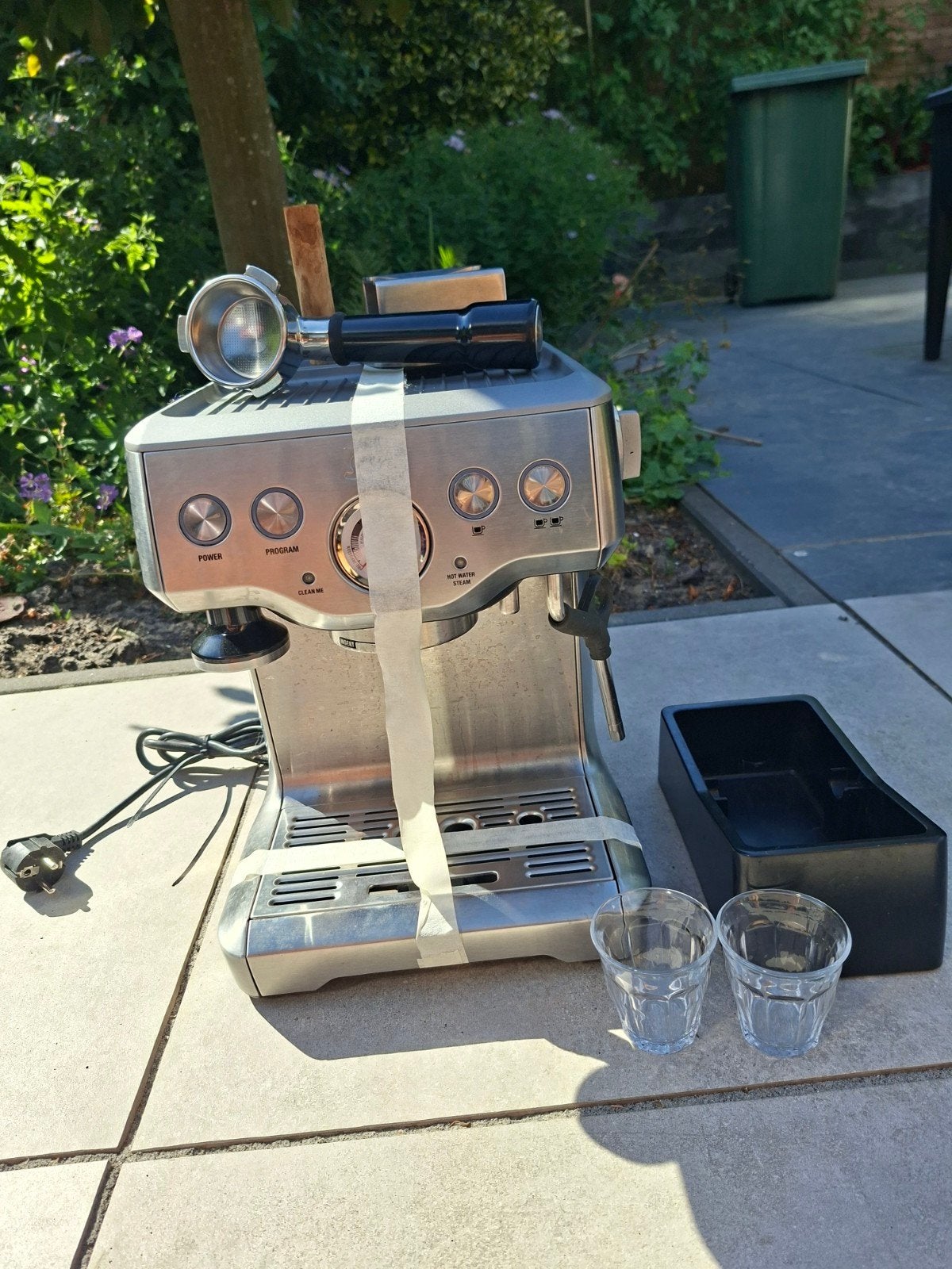 Espresso apparaat - Sage Barista Express, Gebruikt, Espresso apparaat, Ophalen of Verzenden, 4 tot 10 kopjes