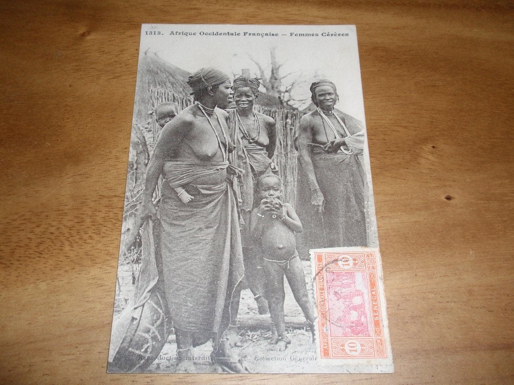 Femmes Cereres Vrouwen Afrika Etnografie Naakt Occidentale, Verzenden, Voor 1920, Gelopen, Cultuur en Media