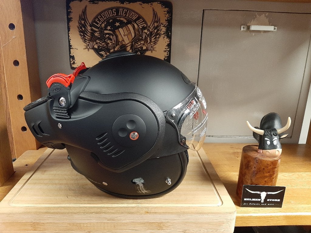 Roof Boxer helm S Roof Alpha helm mat zwart scooterhelm S, Pascalstraat 6 1704 RD Heerhugowaard, Systeemhelm, Dames, Ophalen of Verzenden