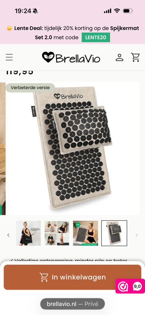 Spijkermat BrellaVio, Ophalen of Verzenden, Zo goed als nieuw, Overige typen